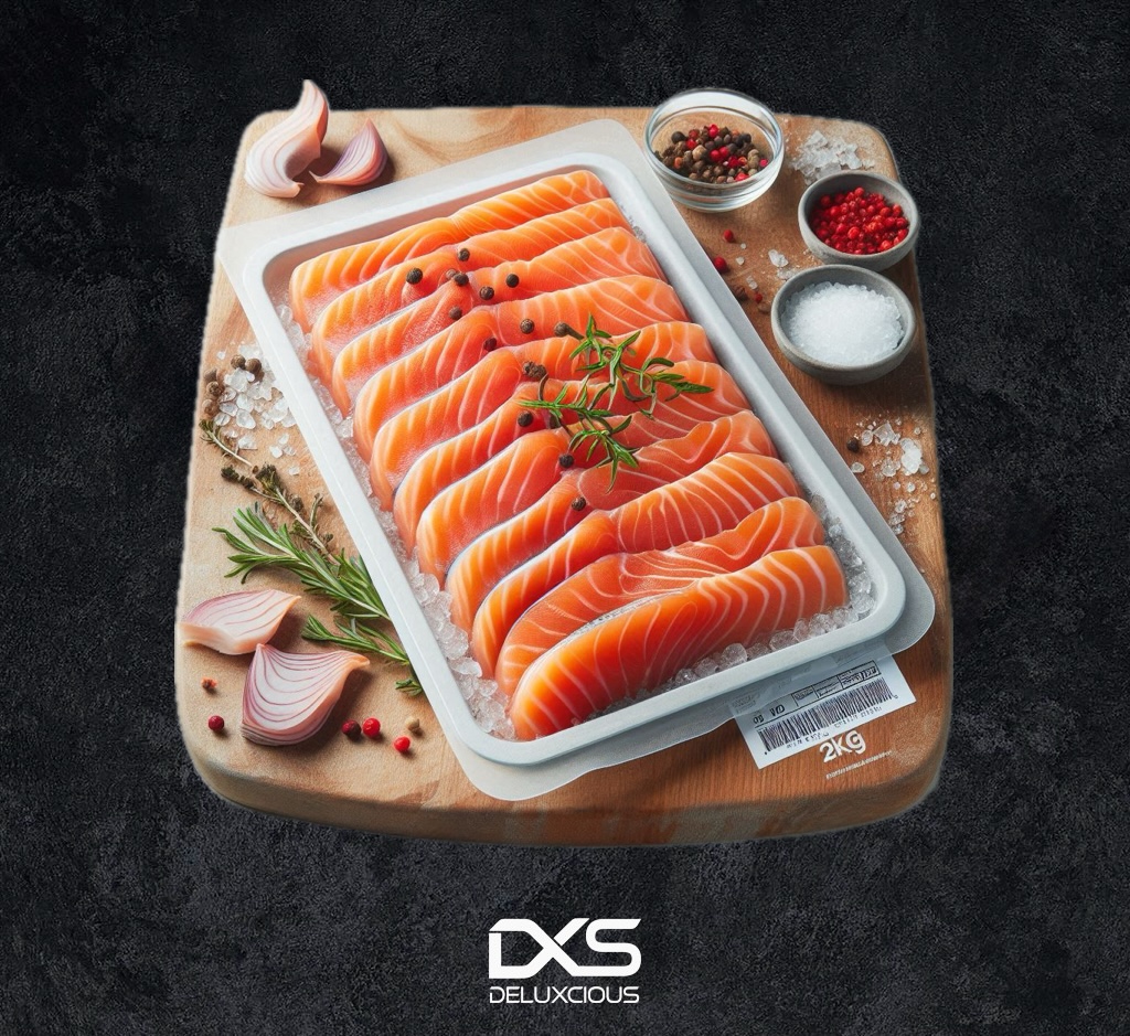 Frozen Smoked Salmon Pre-Slice (250g/Pack)