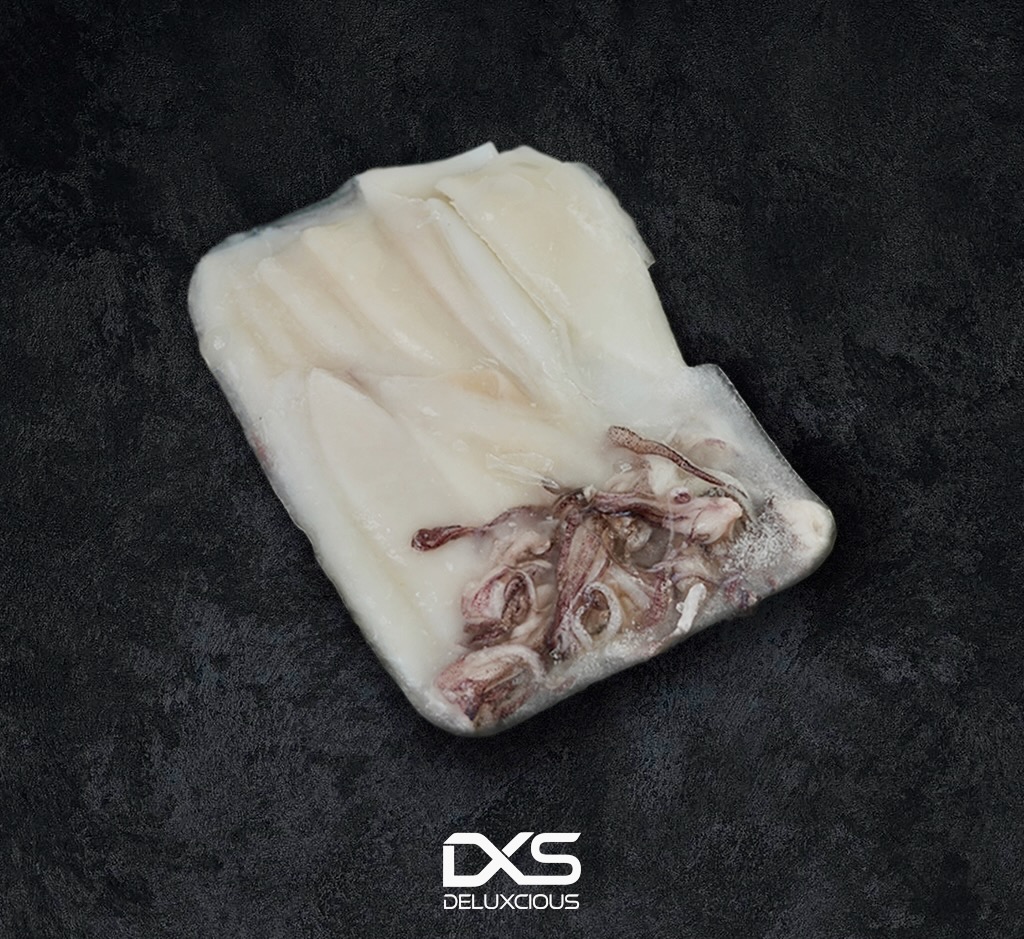 Frozen Squid Cleaned Medium (1kg/Pack)