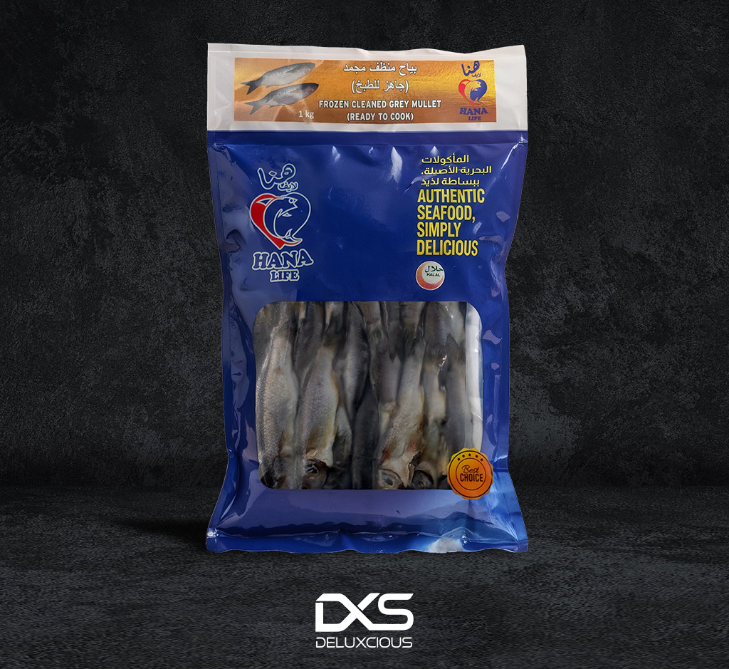 Frozen Cleaned Grey Mullet (1kg/Pack)