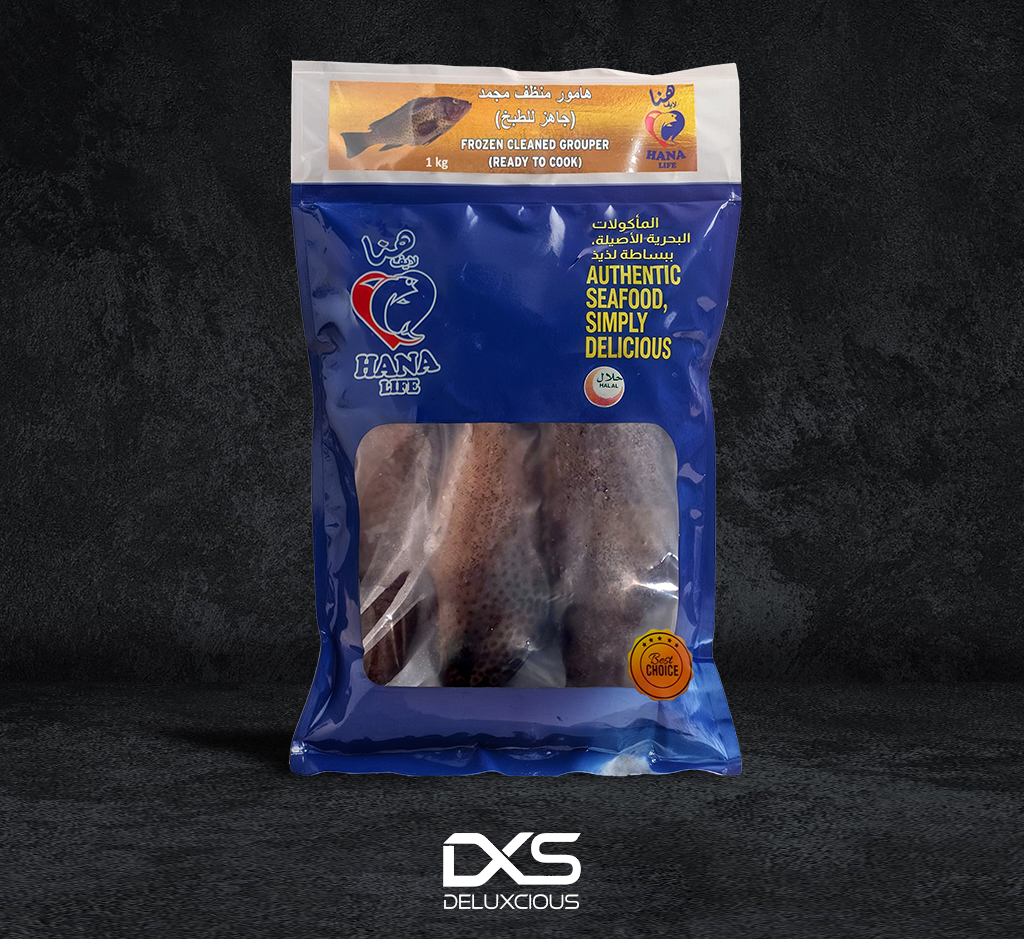 Frozen Cleaned Grouper (1kg/Pack)