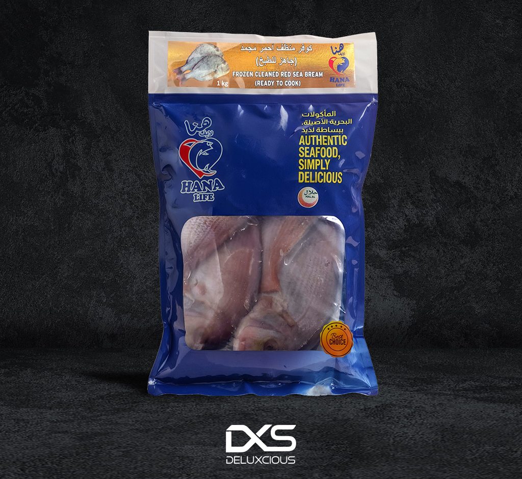 Frozen Cleaned Red Seabream (1kg/Pack)